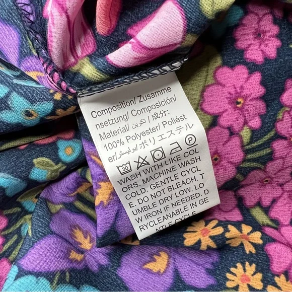 SHEIN Curve Boho Floral Mini Skirt Size 1X NWOT Bohemian Cottage Core - Picture 8 of 10